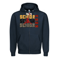 Navy senior senior senior 2023 Zipper Hoodie - Zillion Design Studio
