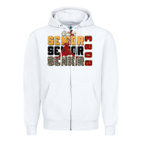 White senior senior senior 2023 Zipper Hoodie - Zillion Design Studio