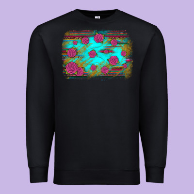 Gemstone Serape Glitter Background Premium Sweatshirt Designed By Jahusdesignshop