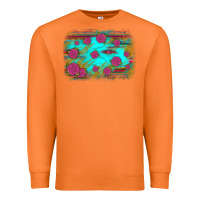 Carrot gemstone serape glitter background Premium Sweatshirt - JahusDesignShop