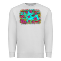 Dove Grey gemstone serape glitter background Premium Sweatshirt - JahusDesignShop
