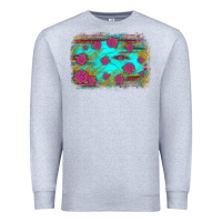 Heather Grey gemstone serape glitter background Premium Sweatshirt - JahusDesignShop