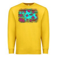 Lemon gemstone serape glitter background Premium Sweatshirt - JahusDesignShop