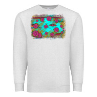Oatmeal Heather gemstone serape glitter background Premium Sweatshirt - JahusDesignShop