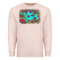 Pale Pink gemstone serape glitter background Premium Sweatshirt - JahusDesignShop