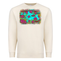 Sandshell gemstone serape glitter background Premium Sweatshirt - JahusDesignShop