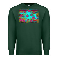 Sports Green gemstone serape glitter background Premium Sweatshirt - JahusDesignShop