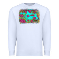 White gemstone serape glitter background Premium Sweatshirt - JahusDesignShop