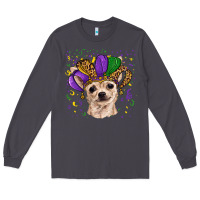 Smoke mardi gras hat chihuahua Long Sleeve Tee - RanaPortraitStore