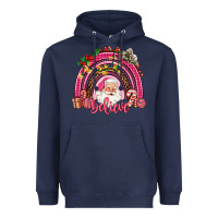Navy pink christmas believe  rainbow Heavyweight Hoodie - AdoDesignShop