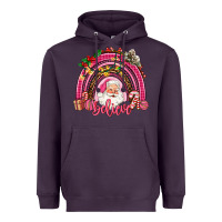 Plum pink christmas believe  rainbow Heavyweight Hoodie - AdoDesignShop