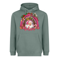 Sage pink christmas believe  rainbow Heavyweight Hoodie - AdoDesignShop
