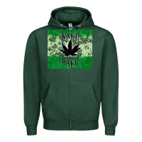 Sports Green wake and bake tumbler3 Zipper Hoodie - CTS Tumbler Store