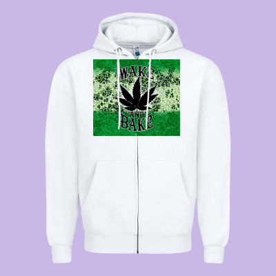 Wake And Bake Tumbler3 Zipper Hoodie Designed By Cts Tumbler Store