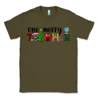 Army Green one merry teacher Classic Tee - RanaPortraitStore