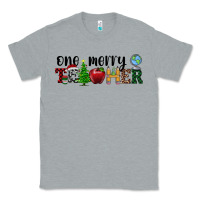 Heather Grey one merry teacher Classic Tee - RanaPortraitStore