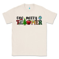 Natural one merry teacher Classic Tee - RanaPortraitStore