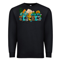 Black wife mom teacher with sunflowers Premium Sweatshirt - AdoDesignShop