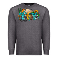 Charcoal Heather wife mom teacher with sunflowers Premium Sweatshirt - AdoDesignShop