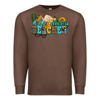 Chestnut wife mom teacher with sunflowers Premium Sweatshirt - AdoDesignShop