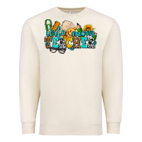 Sandshell wife mom teacher with sunflowers Premium Sweatshirt - AdoDesignShop