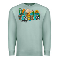 Seafoam wife mom teacher with sunflowers Premium Sweatshirt - AdoDesignShop