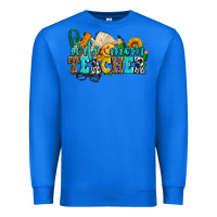 True Royal wife mom teacher with sunflowers Premium Sweatshirt - AdoDesignShop