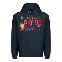 Navy but did you pray about it Premium Hoodie - MaliasSmallBusiness