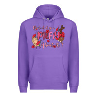 Purple but did you pray about it Premium Hoodie - MaliasSmallBusiness