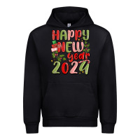 Black happy new year 2024 Urban Hoodie - MaliasSmallBusiness