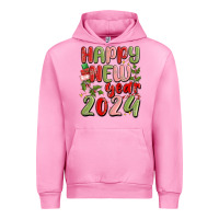Fuchsia Pink happy new year 2024 Urban Hoodie - MaliasSmallBusiness