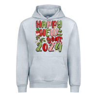 Heather Grey happy new year 2024 Urban Hoodie - MaliasSmallBusiness