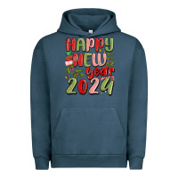 Pigment Midnight Navy happy new year 2024 Urban Hoodie - MaliasSmallBusiness
