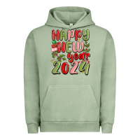 Pigment Oil Green happy new year 2024 Urban Hoodie - MaliasSmallBusiness