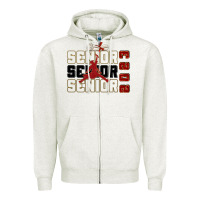 Oatmeal Heather senior senior senior 2023 Zipper Hoodie - Zillion Design Studio