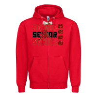 Red senior senior senior 2023 Zipper Hoodie - Zillion Design Studio