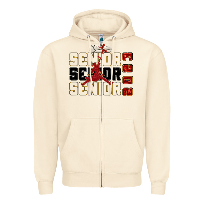Senior Senior Senior 2023 Zipper Hoodie by Zillion Design Studio | Teevron