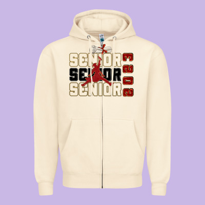 Senior Senior Senior 2023 Zipper Hoodie Designed By Zillion Design Studio