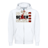 White senior senior senior 2023 Zipper Hoodie - Zillion Design Studio