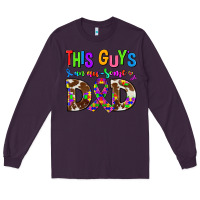 Plum this guys an ausome dad Long Sleeve Tee - AdoDesignShop