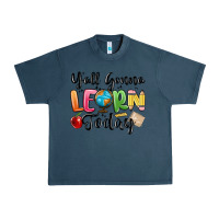 Midnight Navy yall gonna learn today Urban Heavy Tee - MaliasSmallBusiness