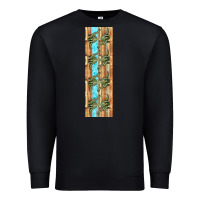 Black dinosaur brontosaurus pen wrap Premium Sweatshirt - Artiststas