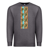 Charcoal Heather dinosaur brontosaurus pen wrap Premium Sweatshirt - Artiststas