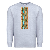 Heather Grey dinosaur brontosaurus pen wrap Premium Sweatshirt - Artiststas