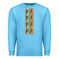 Ocean Blue dinosaur brontosaurus pen wrap Premium Sweatshirt - Artiststas