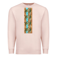 Pale Pink dinosaur brontosaurus pen wrap Premium Sweatshirt - Artiststas