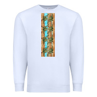 White dinosaur brontosaurus pen wrap Premium Sweatshirt - Artiststas