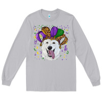 Moon Dust mardi gras hat  white shepherd Long Sleeve Tee - RanaPortraitStore