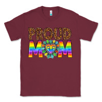 Burgundy proud mom lgbtq Classic Tee - texasbilliewilder