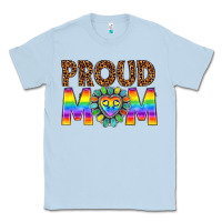 Dusty Blue proud mom lgbtq Classic Tee - texasbilliewilder